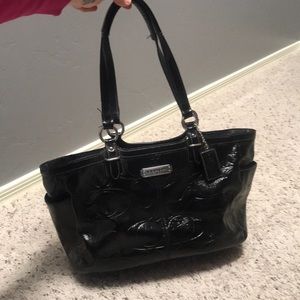 Black coach purse